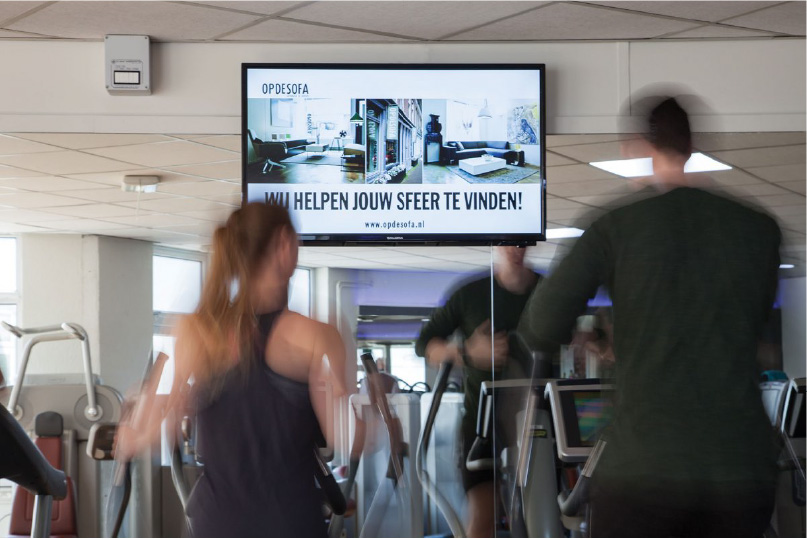 Voorbeeld van een digitale raampresentatie